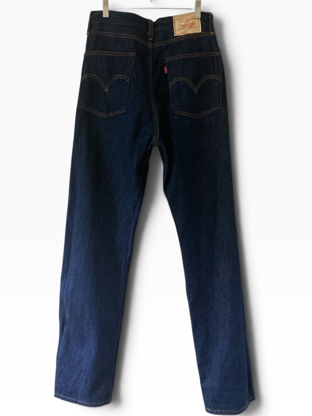 Levi's Vintage Clothing 1950s 701 Jeans High Rise Straight Selvedge Dark Indigo - Picture 6 of 16